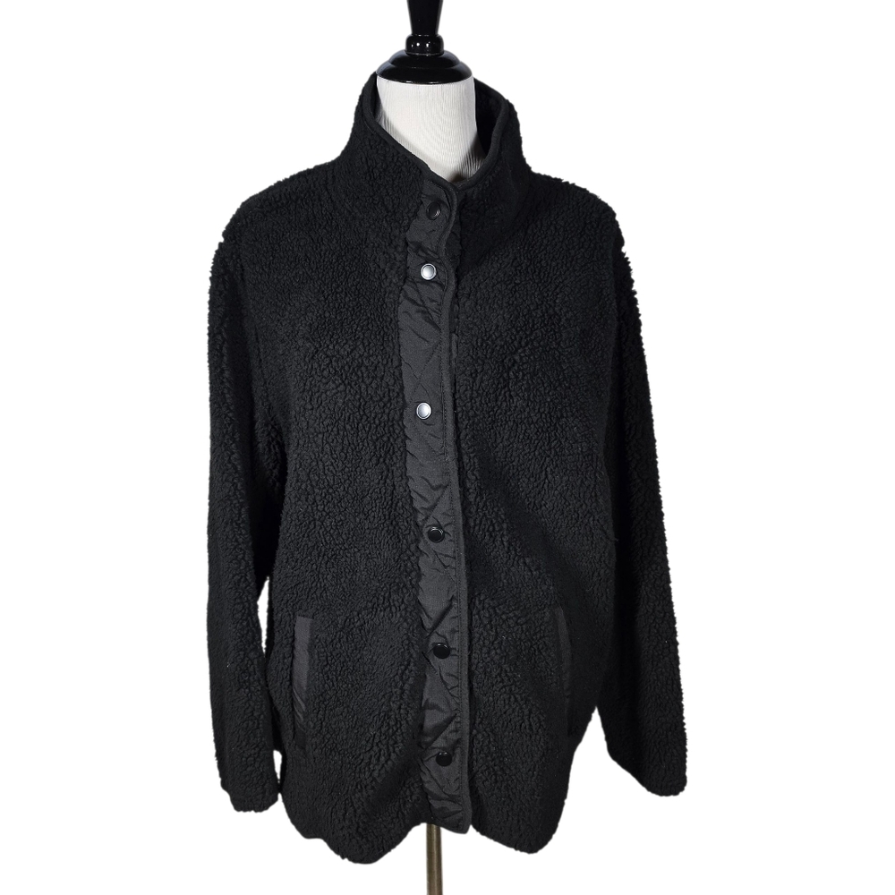 Member's Mark XXL Black Cozy Sherpa Jacket